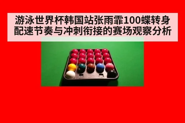 游泳世界杯韩国站张雨霏100蝶转身配速节奏与冲刺衔接的赛场观察分析